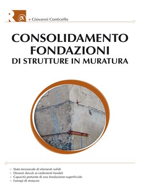 cover image of Consolidamento fondazioni di strutture in muratura